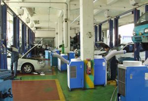 workshop spot cooling